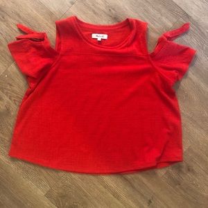Madewell Skylark Cold Shoulder Tee